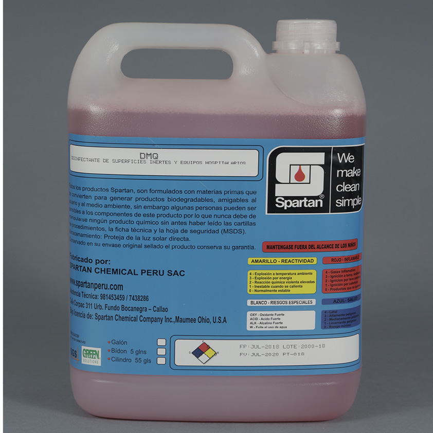 DMQ LIMPIADOR DESINFECTANTE NEUTRO Spartan Peru